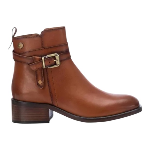 CARMELA Camel Leather Boots - Picture 2 of 5